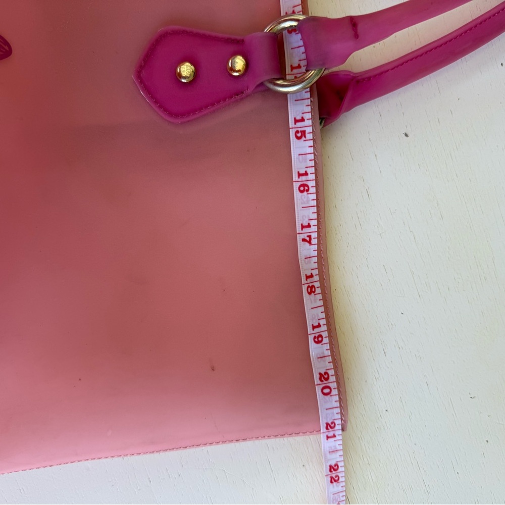 Juicy Couture Y2K Pink Jelly Tote- Crest Logo- Love P&G - Picture 8 of 9